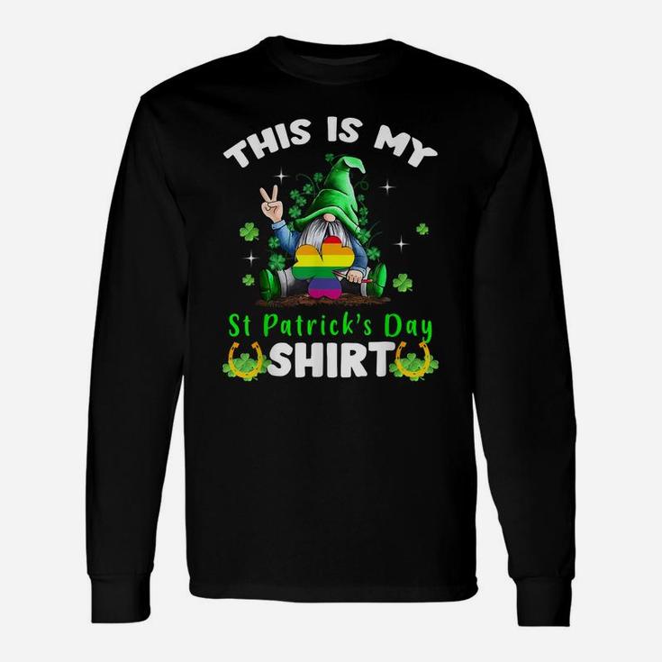 This Is My St Patrick's Day Shirt Gnomes Gay Pride Lgbt Unisex Long Sleeve