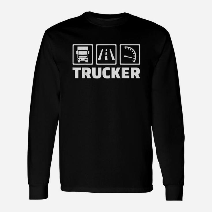 Trucker Icons Unisex Long Sleeve