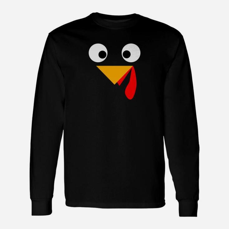 Turkey Double Sided Costume Thanksgiving Long Sleeve T-Shirt