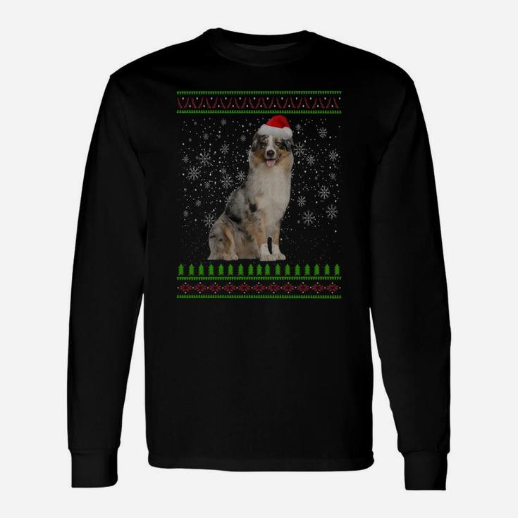 Ugly Christmas Aussie Dog Xmas Merry Christmas Gifts Sweatshirt Unisex Long Sleeve