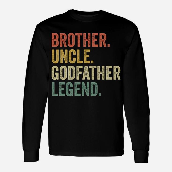 Uncle Godfather Shirt Christmas Gifts From Godchild Funny Unisex Long Sleeve