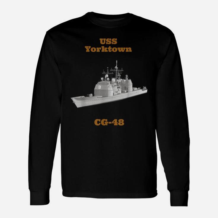 Uss Yorktown Cg-48 Navy Sailor Veteran Gift Unisex Long Sleeve