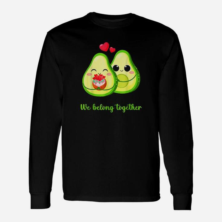 Valentine Day Cute In Love Avocados Long Sleeve T-Shirt