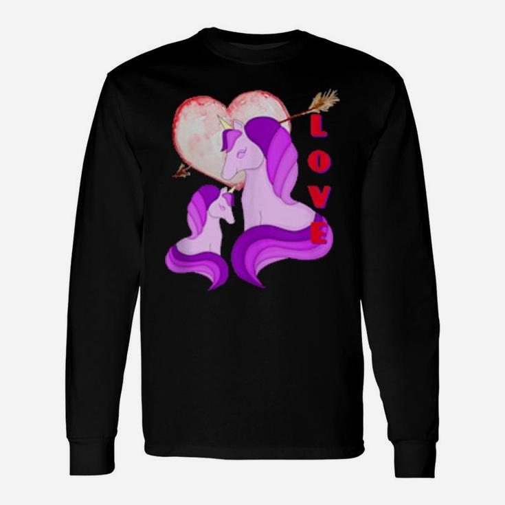 Valentine Unicorn Rainbow Heart Cute Valentine's Day Long Sleeve T-Shirt Valentine Unicorn Rainbow Heart Cute Valentine's Day Long Sleeve T-Shirt