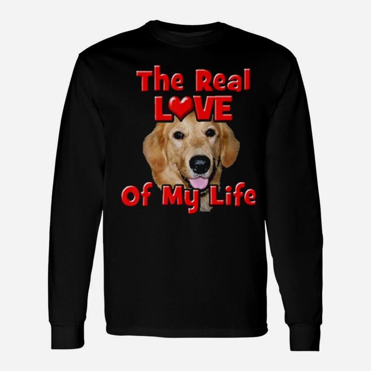 Valentine's Day Golden Retriever Dog Lovers Owners Long Sleeve T-Shirt