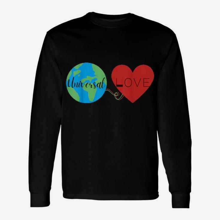 Valentines Day Love Is Universal Diverse February Long Sleeve T-Shirt