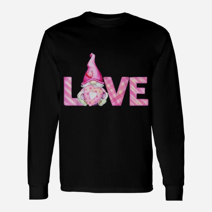 Valentine's Day Shirt Gnome Love Funny Gifts Unisex Long Sleeve