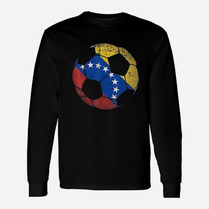 Venezuela Soccer Ball Flag Jersey Unisex Long Sleeve