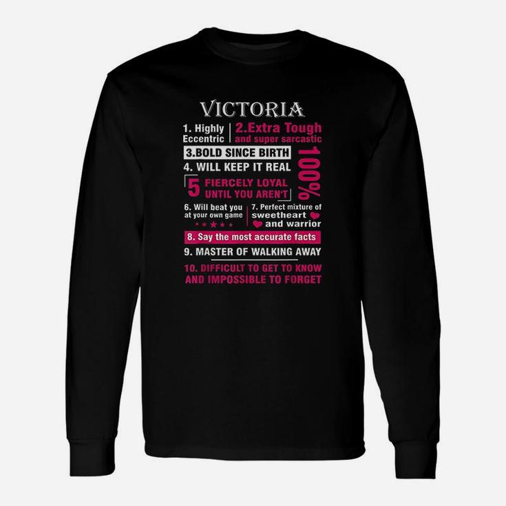 Victoria Highly Eccentric 10 Facts Unisex Long Sleeve