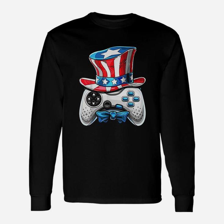 Video Game American Flag Unisex Long Sleeve