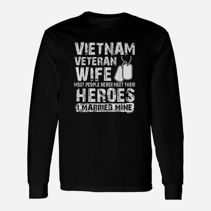 Vietnam Veteran Wife Unisex Long Sleeve