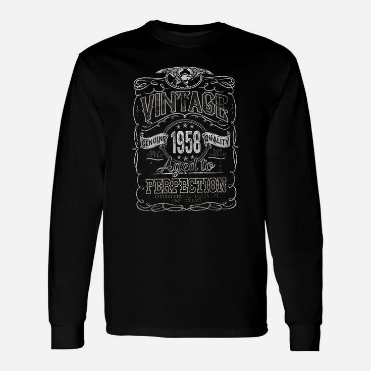 Vintage 1958 Aged To Perfection Unisex Long Sleeve