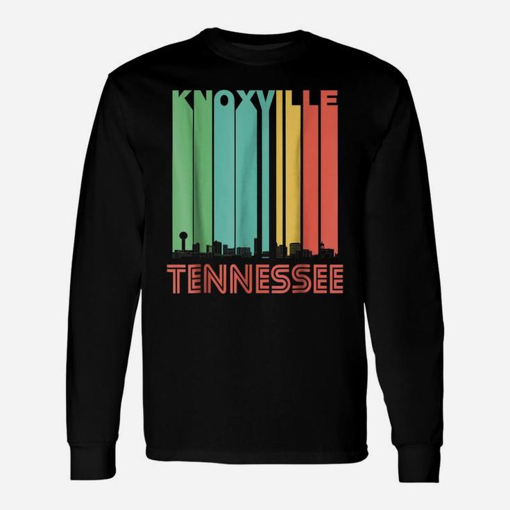 Vintage 1970'S Style Knoxville Tennessee Skyline Unisex Long Sleeve