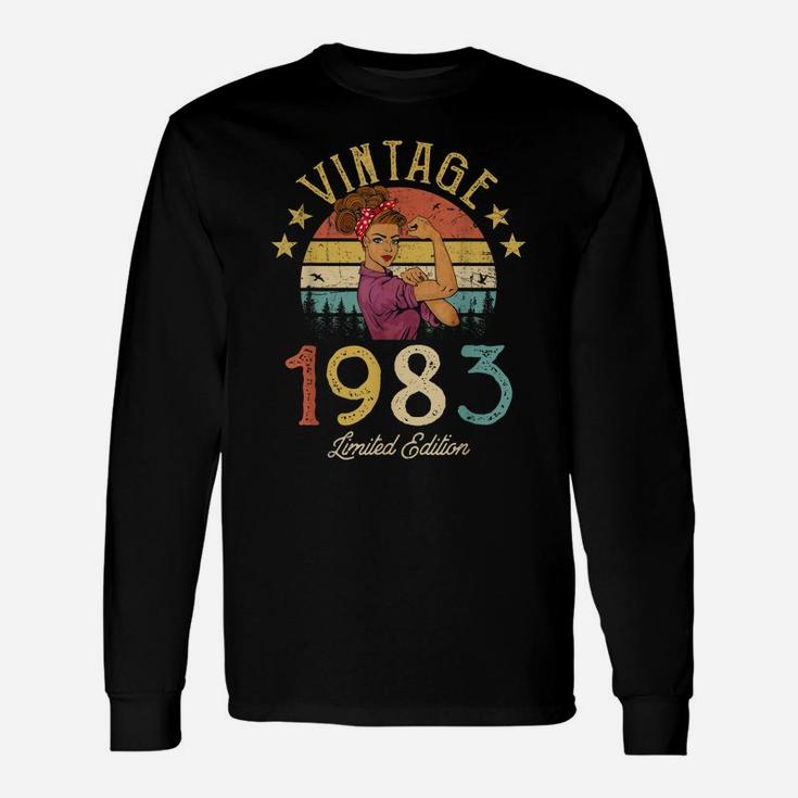 Vintage 1983 Made In 1983 38Th Birthday Women 38 Years Old Unisex Long Sleeve