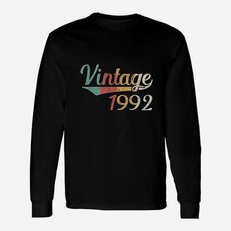 Vintage 1992 Made In 1992 Birthday Gift Men Women Unisex Long Sleeve