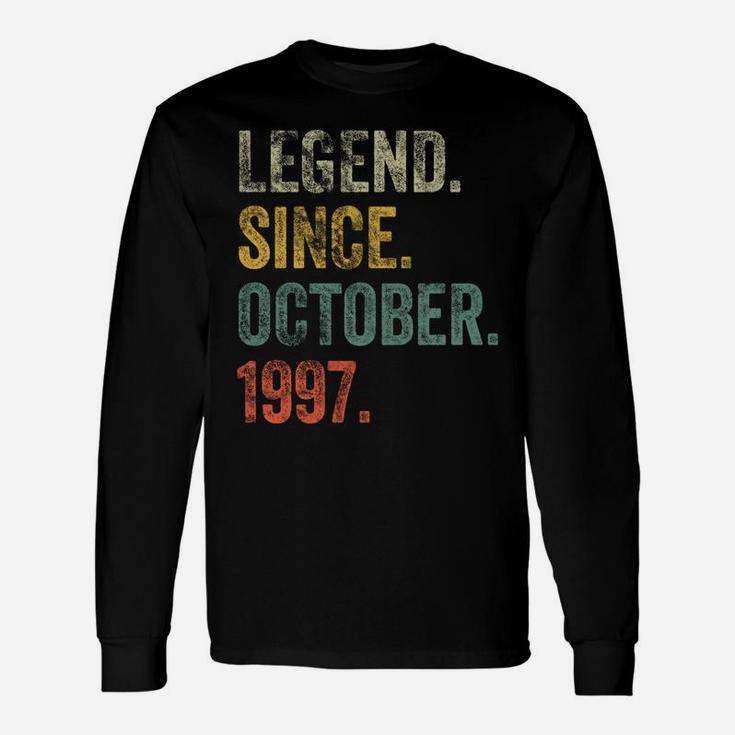 Vintage 1997 24Th Birthday Legend Since October 1997 Sweatshirt Unisex Long Sleeve