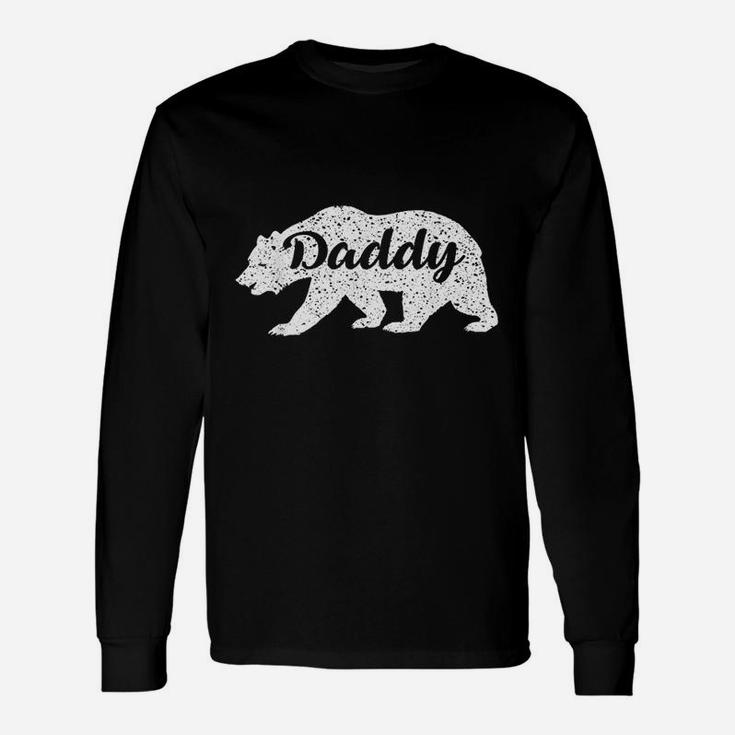 Vintage Daddy Bear Funny Dad Camping Unisex Long Sleeve
