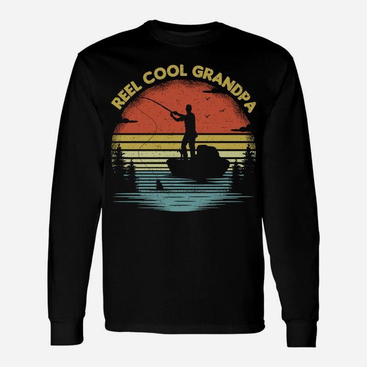 Vintage Fishing Lover Retro Reel Cool Grandpa Fishing Sweatshirt Unisex Long Sleeve