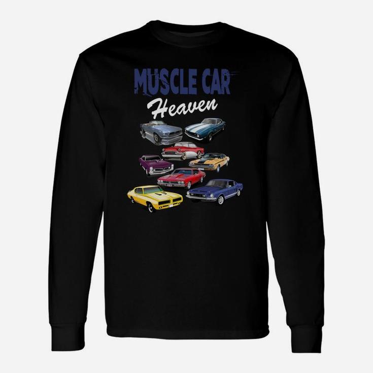 Vintage Muscle Cars Sweatshirt Classic Old Retro Hot Rod Car Unisex Long Sleeve