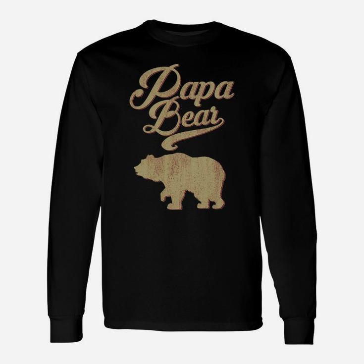 Vintage Papa Bear Dad Grandpa Father's Day Father Gift Tee Sweatshirt Unisex Long Sleeve