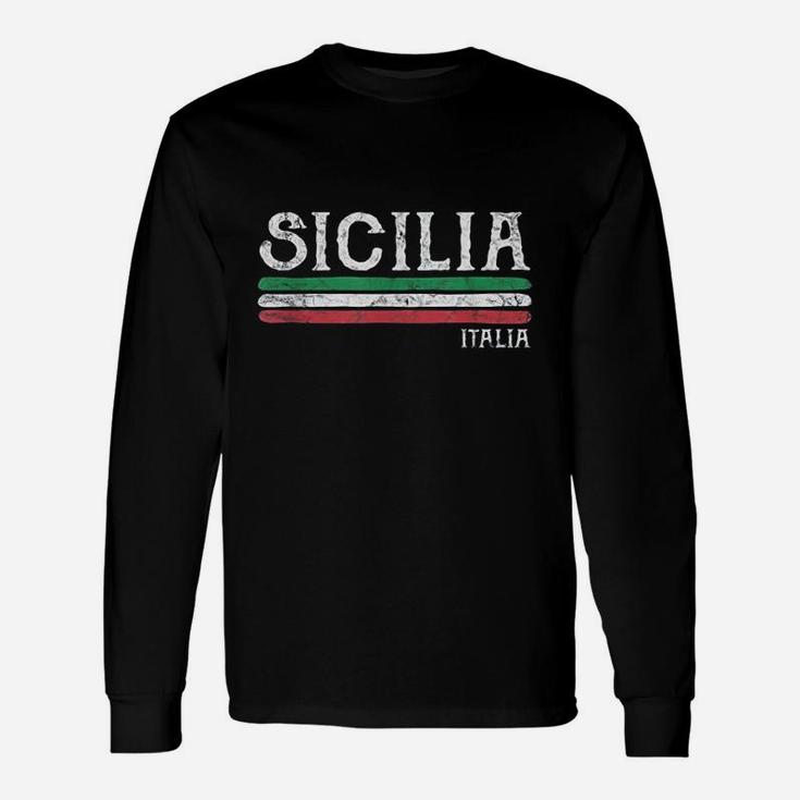 Vintage Sicilia Italy Unisex Long Sleeve