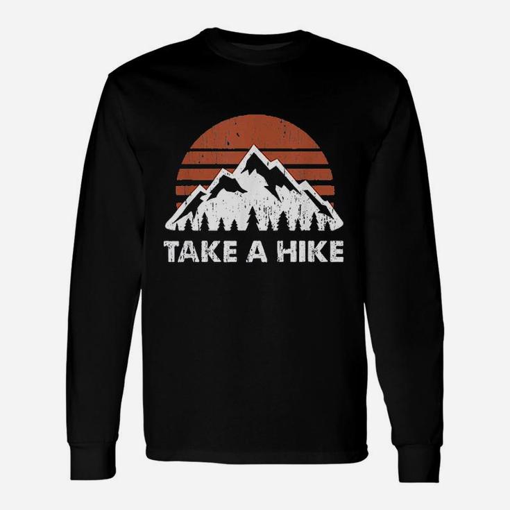 Vintage Take A Hike Outdoors Nature Hiking Lover Unisex Long Sleeve
