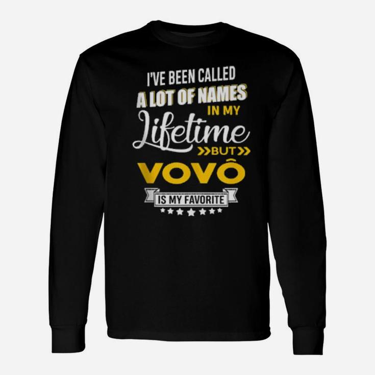 Vovo Is My Favorite Name Portuguese Grandpa Xmas Long Sleeve T-Shirt