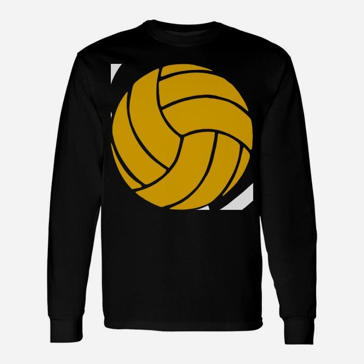 Water Polo Ball Love Heart Symbol Swimming Sport Gifts Unisex Long Sleeve