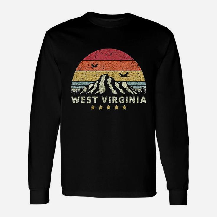West Virginia Retro Style Wv Usa Unisex Long Sleeve