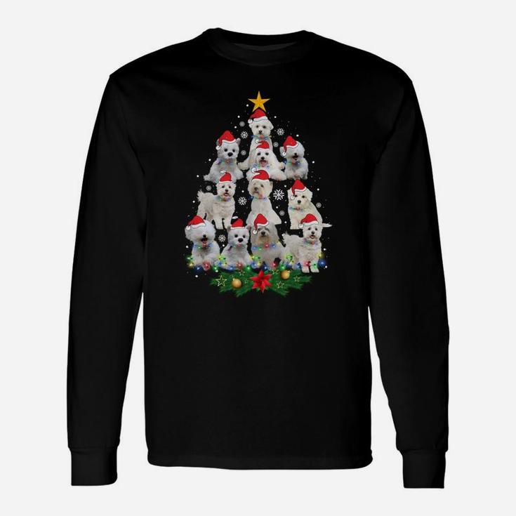 Westie Christmas Tree Funny Dog Christmas Pajamas Gift Xmas Sweatshirt Unisex Long Sleeve