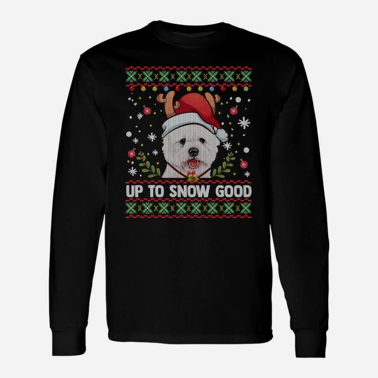 Westie Dog Reindeer Christmas Gift Men Women Ugly Sweater Sweatshirt Unisex Long Sleeve