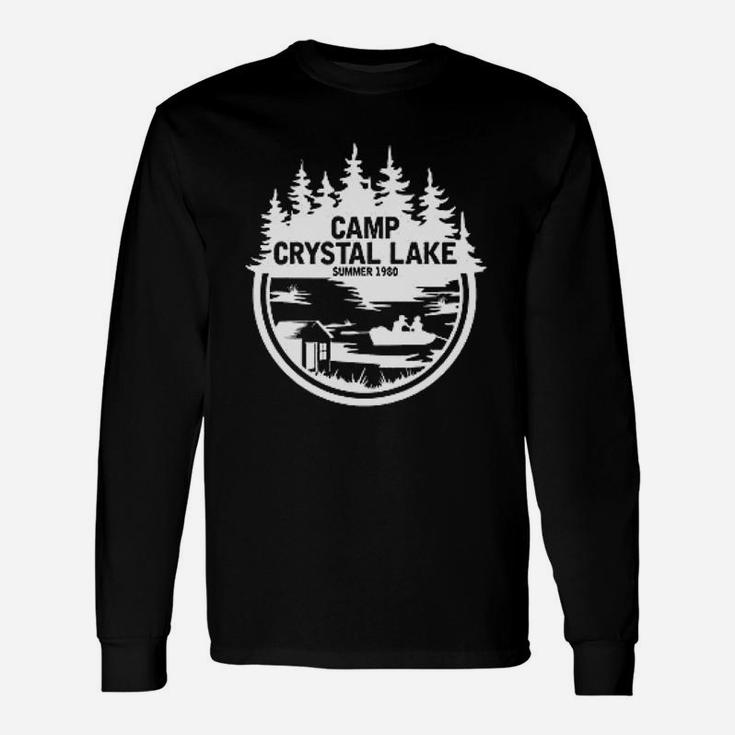 White Camp Crystal Lake Retro Nj 80S Horror Movie Jason Unisex Long Sleeve