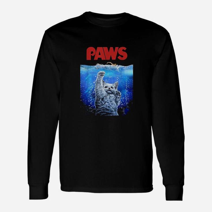 White Siamese Cat Threat From The Deep Sea Unisex Long Sleeve