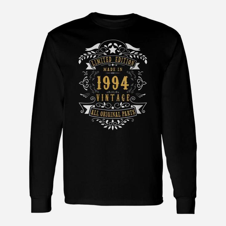 Womens 25 Years Old Made In 1994 Vintage 25Th Birthday Gift Idea Unisex Long Sleeve