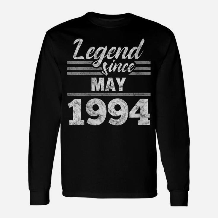 Womens 25Th Birthday Gift Legend Since May 1994 Unisex Long Sleeve