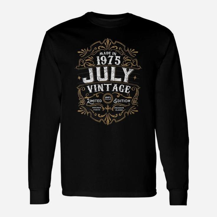 Womens 46Th Birthday 46 Years Old 1975 July Made Born Vintage Unisex Long Sleeve