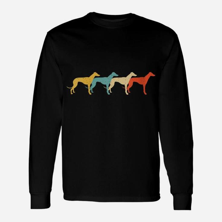 Womens Greyhound Vintage Retro Dog Pet Racer Lover 60S 70S Gift Unisex Long Sleeve