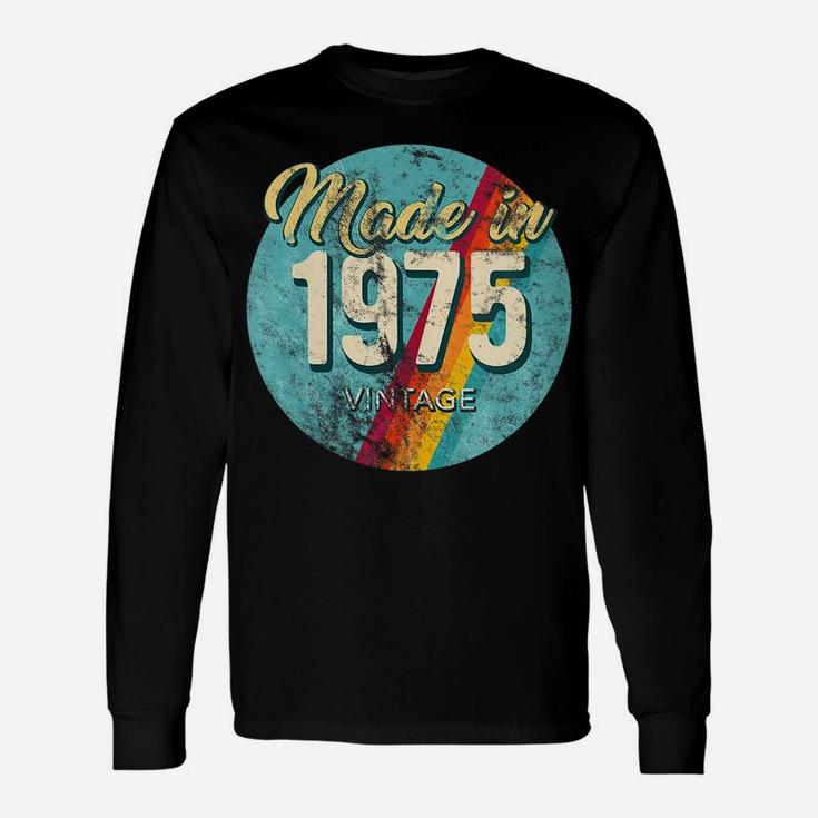 Womens Made In 1975 Vintage 45Th Birthday Retro Throwback C1 Unisex Long Sleeve