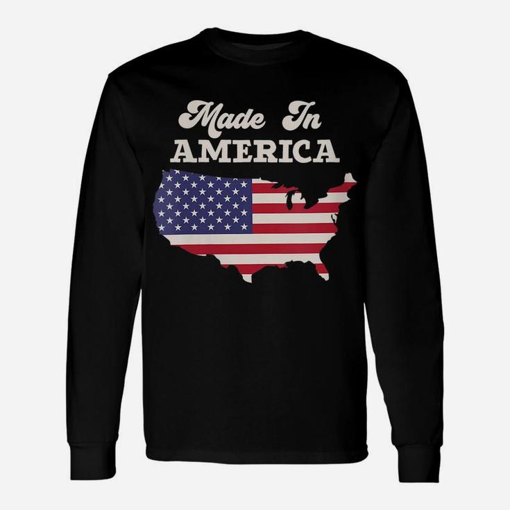 Womens Made In America Vintage Country Usa Unisex Long Sleeve