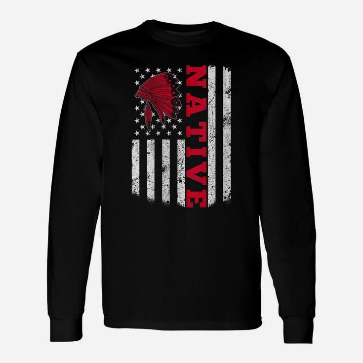 Womens Native American Flag For Native Americans Unisex Long Sleeve