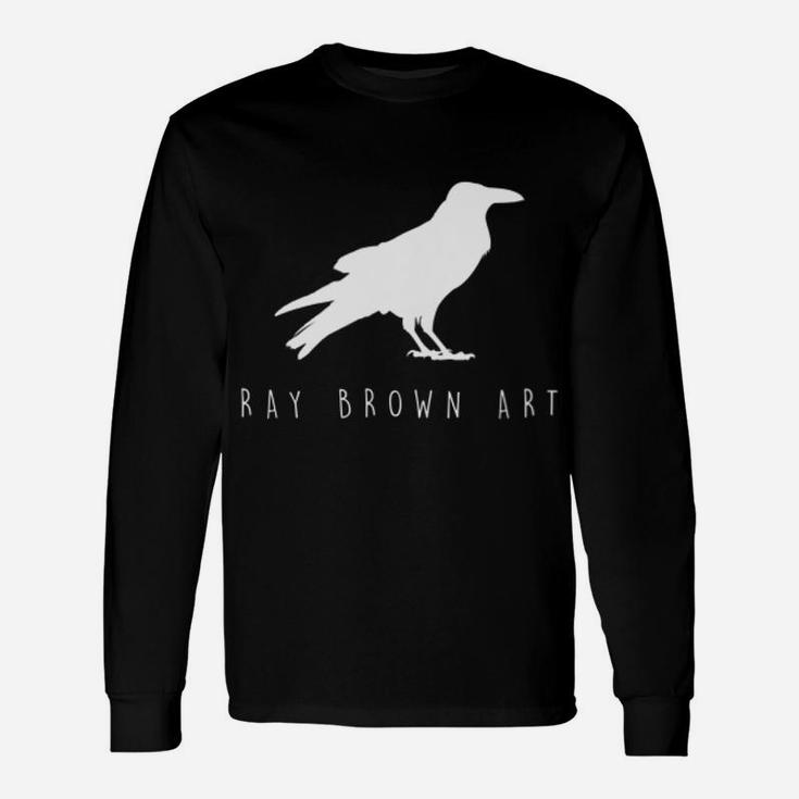 Womens Ray Brown Art Raven Design Unisex Long Sleeve