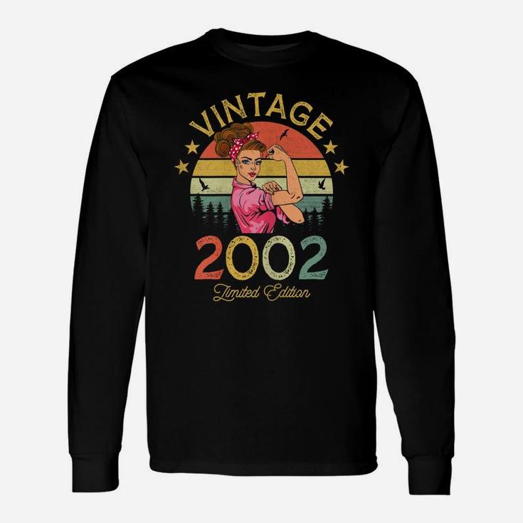 Womens Vintage 2002 Made In 2002 20 Year Old Birthday 20Th Birthday Unisex Long Sleeve