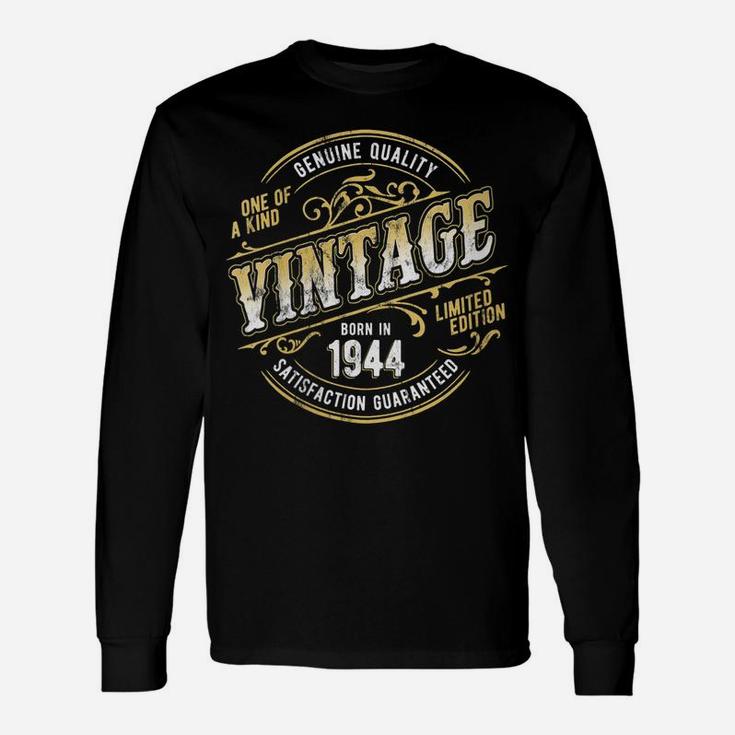Womens Vintage Living Legend Made In 1944 Classic 77Th Birthday Unisex Long Sleeve