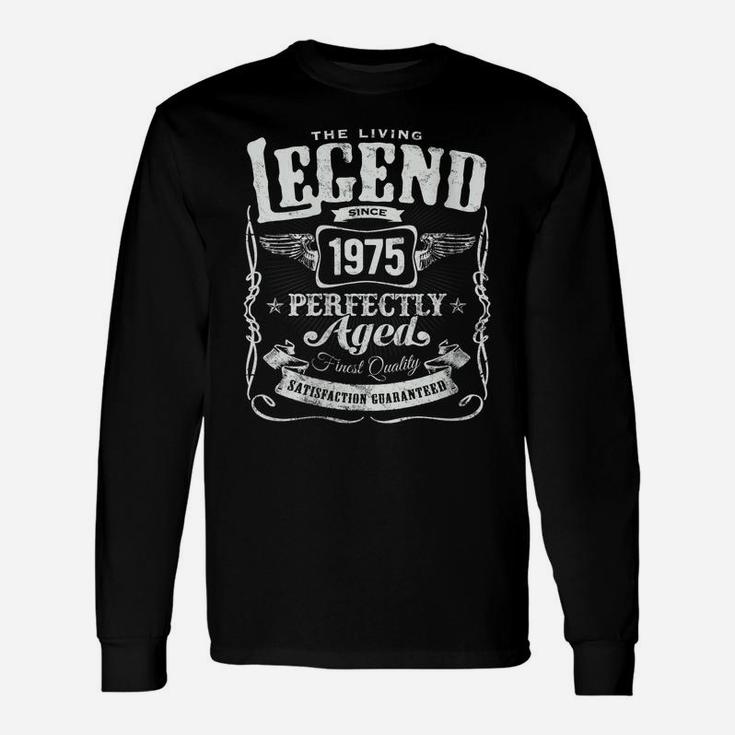 Womens Vintage Made In 1975 Living Legend 46Th Birthday Unisex Long Sleeve