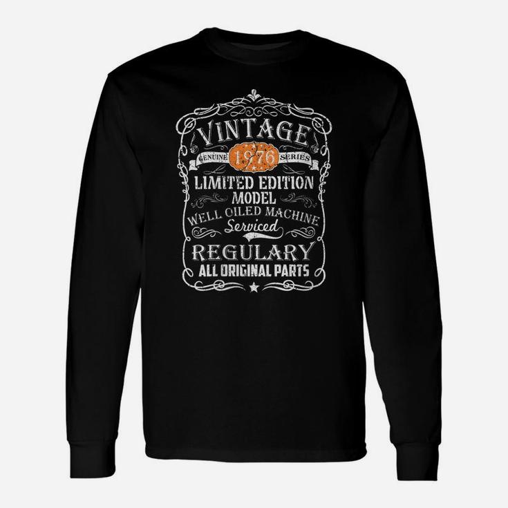 Womens Vintage Made In 1976 Retro Classic 45Th Birthday Unisex Long Sleeve
