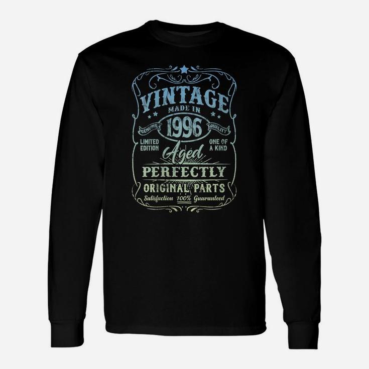 Womens Vintage Made In 1996 Retro Classic 25Th Birthday Party Unisex Long Sleeve