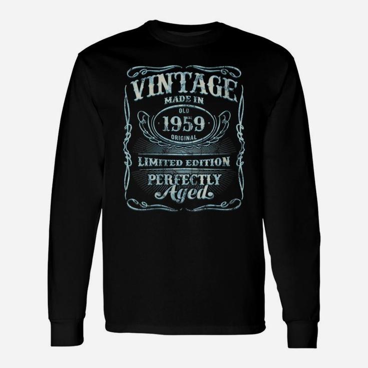 Womens Vintage Premium Made In 1959 Classic 61St Birthday Gift M7 Unisex Long Sleeve