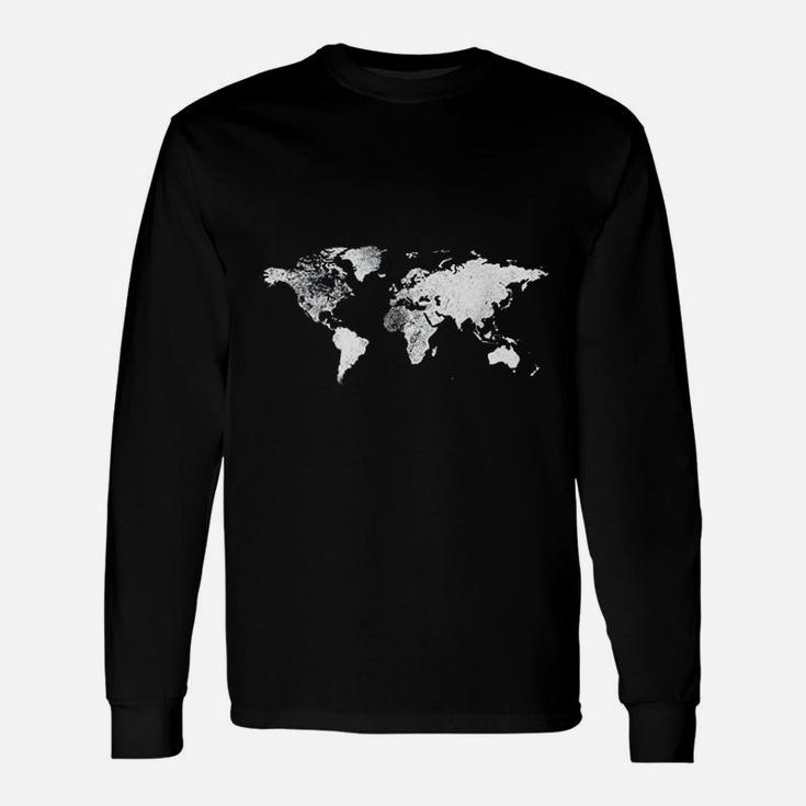 World Map Atlas Unisex Long Sleeve