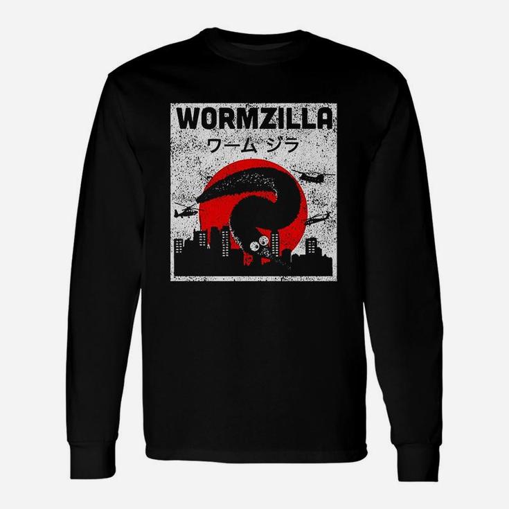 Worm On A String Meme Japanese Fuzzy Magic Worms Wormzilla Unisex Long Sleeve