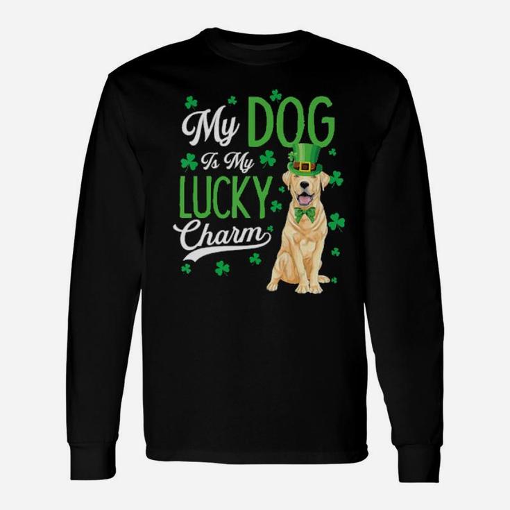 My Yellow Labrador Is My Lucky Charm Irish St Patricks Day Long Sleeve T-Shirt